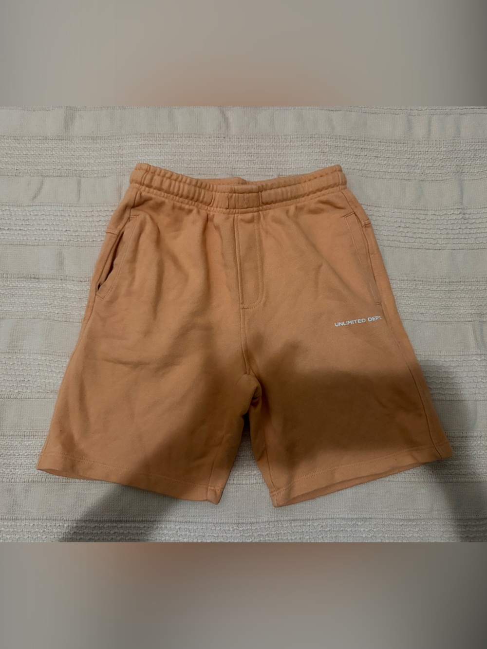 Zara Tan Sweat Shorts with Side Pockets